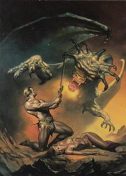 Boris Vallejo Trading Card Series 2 (1992)  #62 - Sorceress & the Dragon