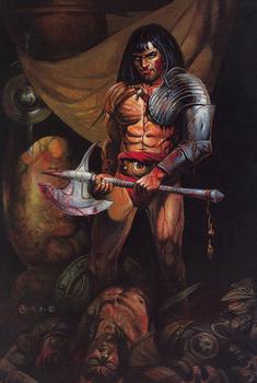 Chris Achilleos Trading Cards Series 1 (1992)   #9 - By This Axe I Rule
