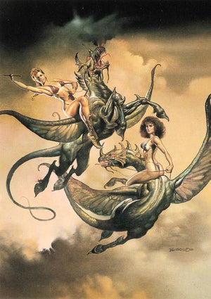 Boris Vallejo Trading Card Series 2 (1992) #45 - Equestrian