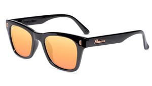 Knockaround Sunglasses: BLACK/PEACH SEVENTY NINES