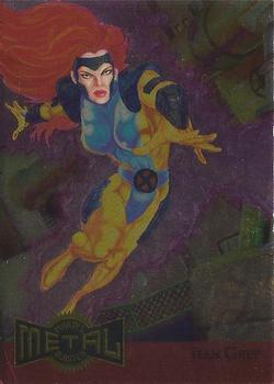 Marvel Metal 1995 Trading Cards : -METAL BLASTERS- #8 of 18 Chase Cards - Jean Grey