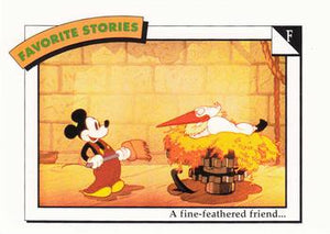 Disney Collector Cards (1991 Impel)  #24 - F: A fine-feathered friend...