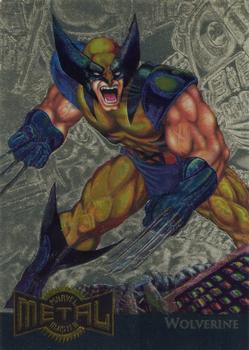 Marvel Metal 1995 Trading Cards : - GOLD METAL BLASTERS- #18 of 18 Chase Cards - Wolverine