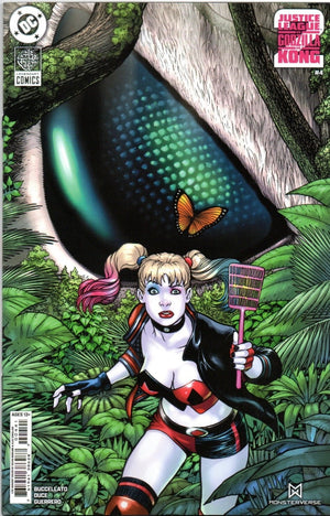 JUSTICE LEAGUE VS GODZILLA VS KONG 2 #4 (OF 7) CVR D INC 1:25 KEVIN MAGUIRE CARD STOCK VAR