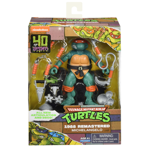Teenage Mutant Ninja Turtles : 1988 Remastered Michaelangelo Figure MIB Walmart Exclusive