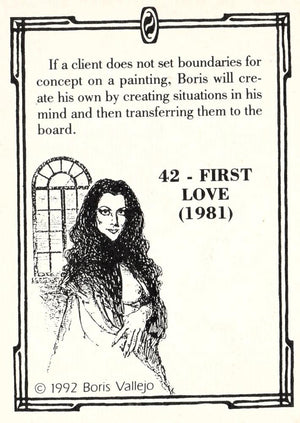Boris Vallejo Trading Card Series 2 (1992)  #42 - First Love