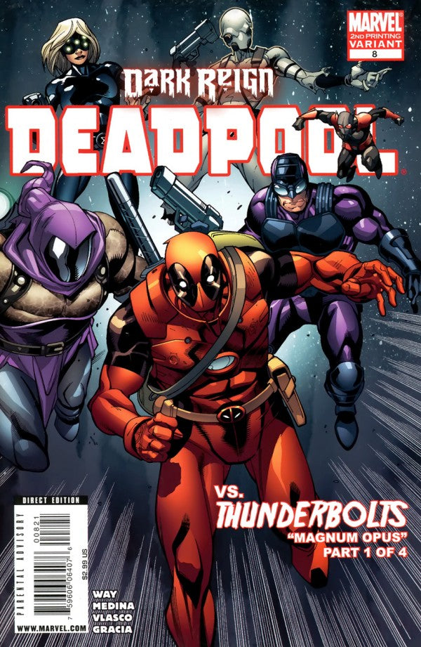 Deadpool #8 2nd Printing Variant (2008 2nd Series)