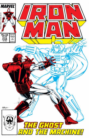 Iron Man #219 1st Ghost / Bertram Hindel / Abraham Zimmer