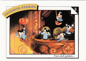 Disney Collector Cards (1991 Impel)  #44 - B: Fun and games...