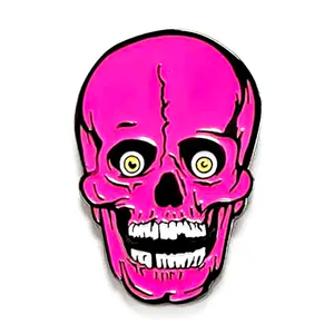Enamel Pin: Halloween Skull - Purple (Yesterdays Pins)