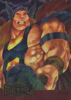 Marvel Metal 1995 Trading Cards : -METAL BLASTERS- #15 of 18 Chase Cards - Thor