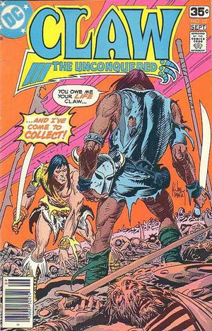 Claw the Unconquered (1975 DC) #12 (Final Issue / Continues as Backup in Warlord #48)