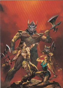 Boris Vallejo Trading Card Series 2 (1992) #33 - Onslaught
