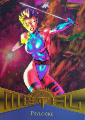 Marvel Metal 1995 Trading Cards : Psyloke #112