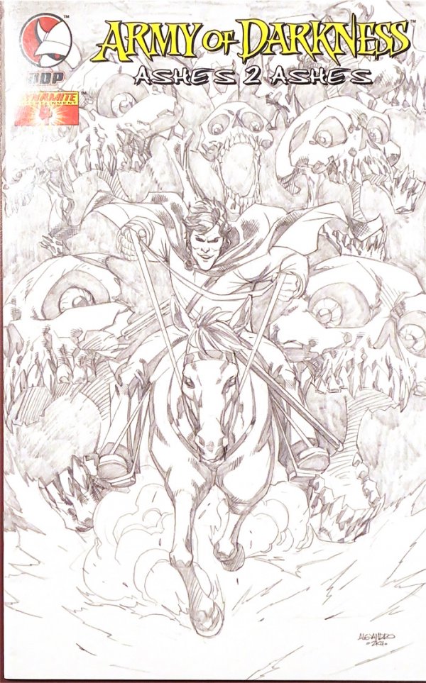 Army of Darkness: Ashes 2 Ashes #4 Incentive 1 Ale Garza Sketch Cover