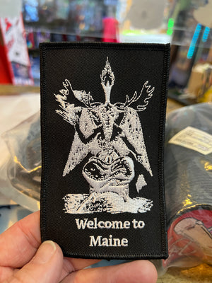 Patch (Embroidered): Welcome to Maine 5" x 3" Baphomoose