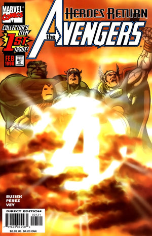 The Avengers #1 George Pérez Sunburst Gatefold Variant (1998 3rd Series)