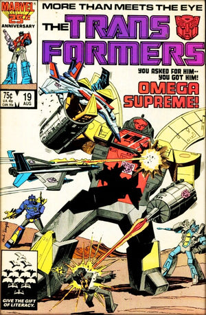 The Transformers #19 1st Appearance Of Omega Supreme