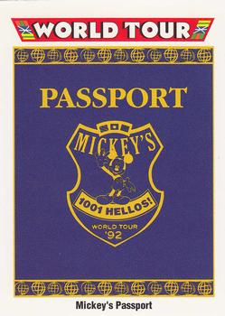 Disney Collector Cards (1991 Impel) 196 - Mickey's Passport