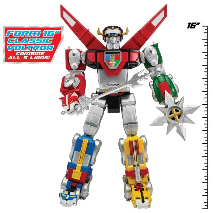 PLAYMATES Voltron: Defender of the Universe 40th Anniversary Classic Legendary Voltron 16" Action Figure