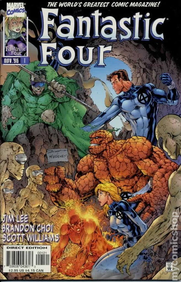 Fantastic Four #1 Cover B Brett Booth Variant (1996 3rd Series)
