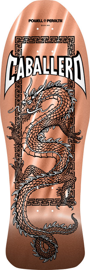 Powell Peralta Caballero Chinese Dragon Copper Foil 10" Skateboard Deck