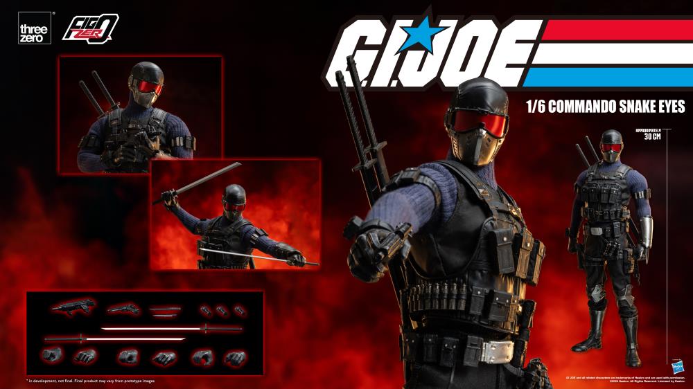 G.I. Joe FigZero Commando Snake Eyes 1/6 Scale Figure MISB – Fun 