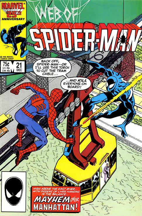 Web of Spider-Man #021 Direct Edition (1985 Series)