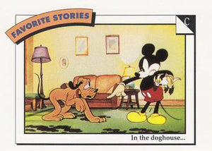 Disney Collector Cards (1991 Impel) #54 - C: In the doghouse...