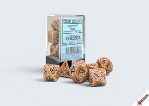 Dice Set: Chessex SPECKLED RUST POLYHEDRAL DIE SET (x7 Dice)(CHX 25333)