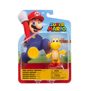 Jakks Pacific Super Mario Red Koopa Troopa 4" Figure