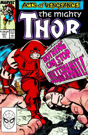 Thor (1962 1st Series Previously Journey Into Mystery) #411 1st Cameo New Warriors 1st Night Thrasher