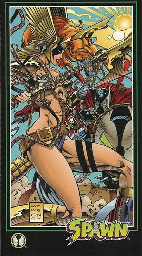 Spawn : 1995 Wildstorm Widevision Trading Cards : #52 - Angela Fights Medieval Spawn