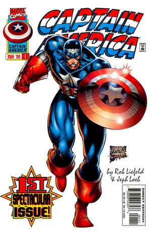 Captain America #1 White Cover (1996 2nd Series)