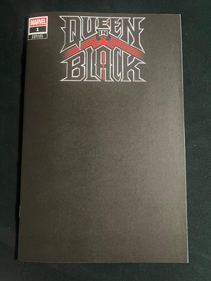 Queen in Black #1 [QIB] David Marquez Blind Bag Black Blank Cover
