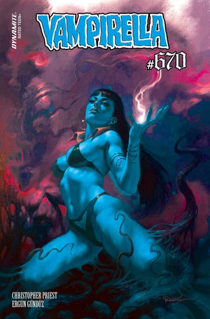 VAMPIRELLA #670 CVR M FOC PARRILLO ULTRAVIOLET