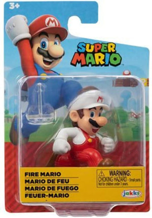 Jakks Pacific Super Mario Fire Mario 2.5 inch Figure