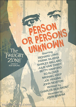 Twilight Zone Archives Trading Cards : Person or Persons Unknown J123