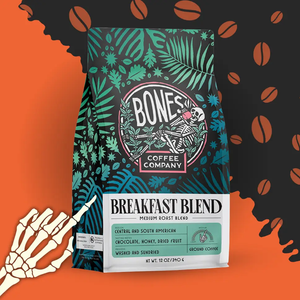 Breakfast Blend Coffee | 12oz  | Medium Roast (Ground Coffee) (Bones Coffee Company)