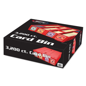 Collectible Card Bin - 3,200 - Red BCW