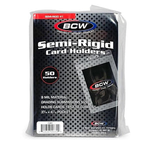 Semi-Rigid Card Holder #1 (50 Holders)