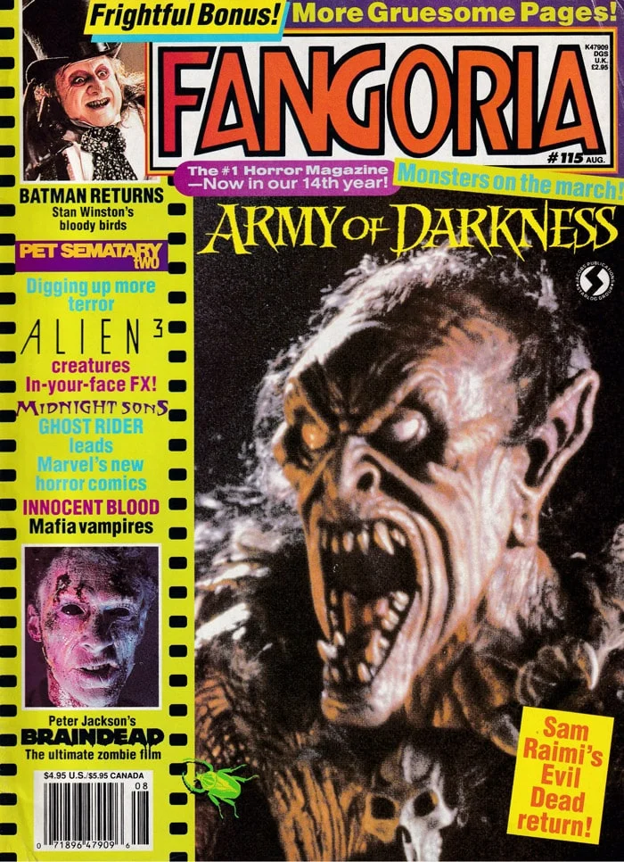 Fangoria #115 Army of Darkness Cover