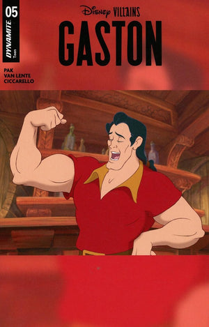 DISNEY VILLAINS GASTON #5 CVR B ANIMATION ART VAR