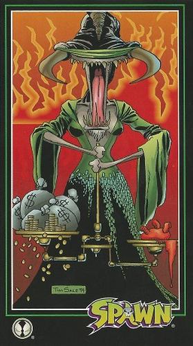 Spawn : 1995 Wildstorm Widevision Trading Cards : #58 - Scales of Injustice