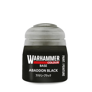 WARHAMMER : Base Abaddon Black (12ml) Paint