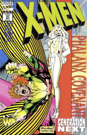 X-Men #37 (1991 First Series) Standard Non-Holofoil Edition / Red Bar