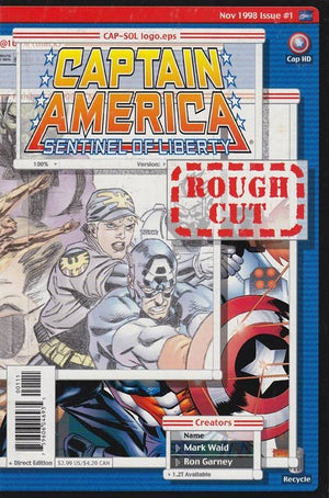 Captain America: Sentinel of Liberty #1 Rough Cut Edition