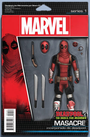 Deadpool & The Mercs for Money #1 John Tyler Christopher Action Figure Variant *NOT A TOY! THIS IS A COMIC BOOK!!!*