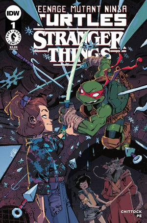 Teenage Mutant Ninja Turtles x Stranger Things #1 Cover B Corona