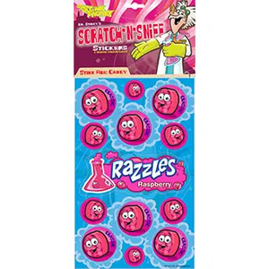 Stink Factory: Scratch & Sniff Stickers : Razzles Raspberry